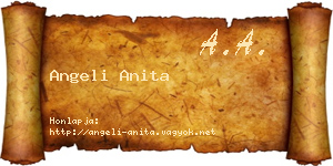 Angeli Anita névjegykártya